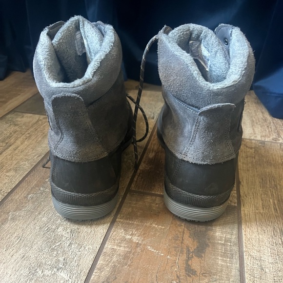 NORTIV Men's Winter Boots Mid Ankle Non Slip Insulated Warm Hiking Snow Boots - Picture 9 of 13